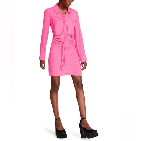 NWT Steve Madden Curious Dress Hot Pink Size Large - Picture 2 of 7